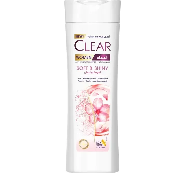 Clear Women's 2in1 Soft & Shiny Anti-Dandruff Shampoo 400 ml