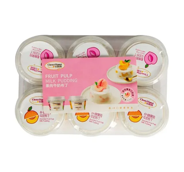 Clever Mama Fruit Pulp Milk Pudding 6 x 85 g
