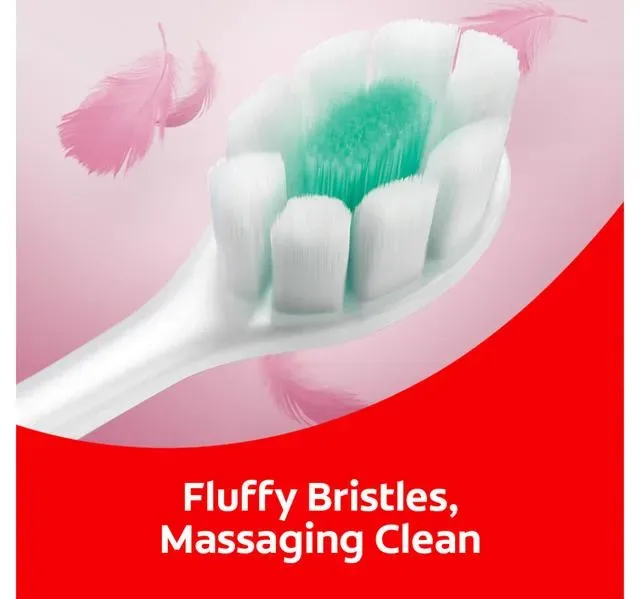 Colgate Foam Soft Super Dense Thin Soft Bristle Toothbrush Assorted Colour 2 pcs hover image