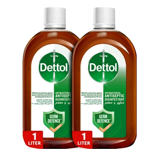 Dettol Antiseptic Anti-Bacterial Disinfectant Liquid Value Pack 2 x 1 Litre