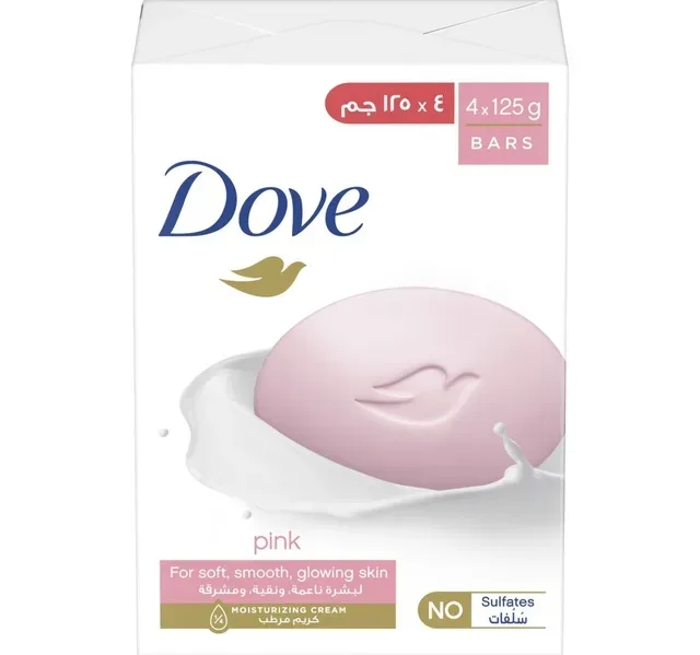 Dove Pink Bar Soap Value Pack 4 x 125 g