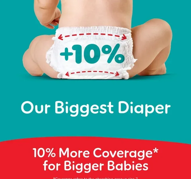 Pampers Rash Protection Pants Diapers, Size 8, 19+kg Value Pack, 26 pcs hover image