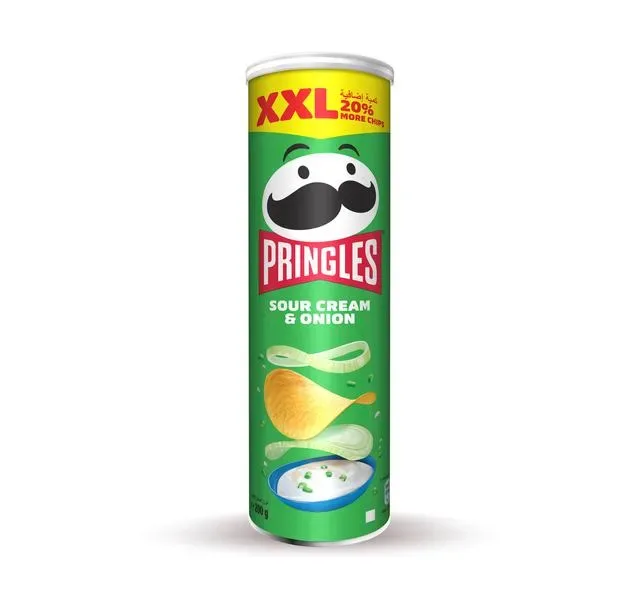 Pringles XXL Sour Cream & Onion Flavoured Chips 200 g