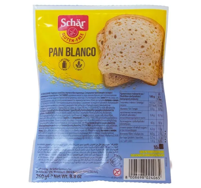 Schar Pan Blanco Gluten Free 250 g